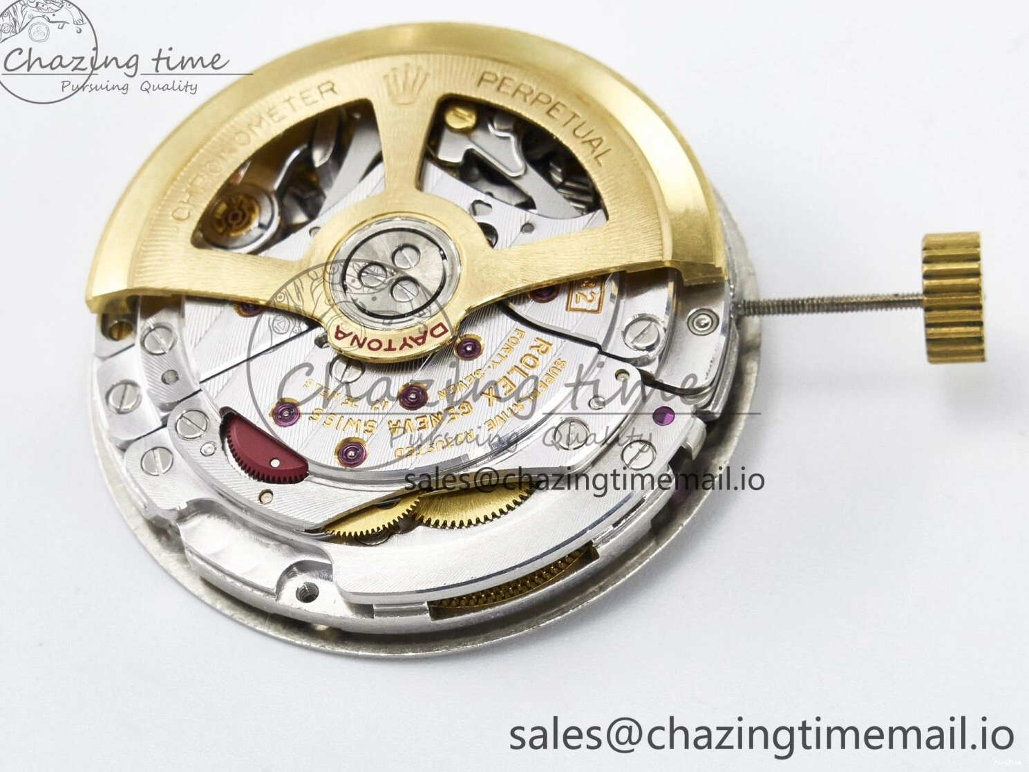 MiroTime 0301 ZeroBulk Custom Modded Daytona DD4132 VSV Super Clone 28800 VPH Automatic Movement (Silver Color) 479